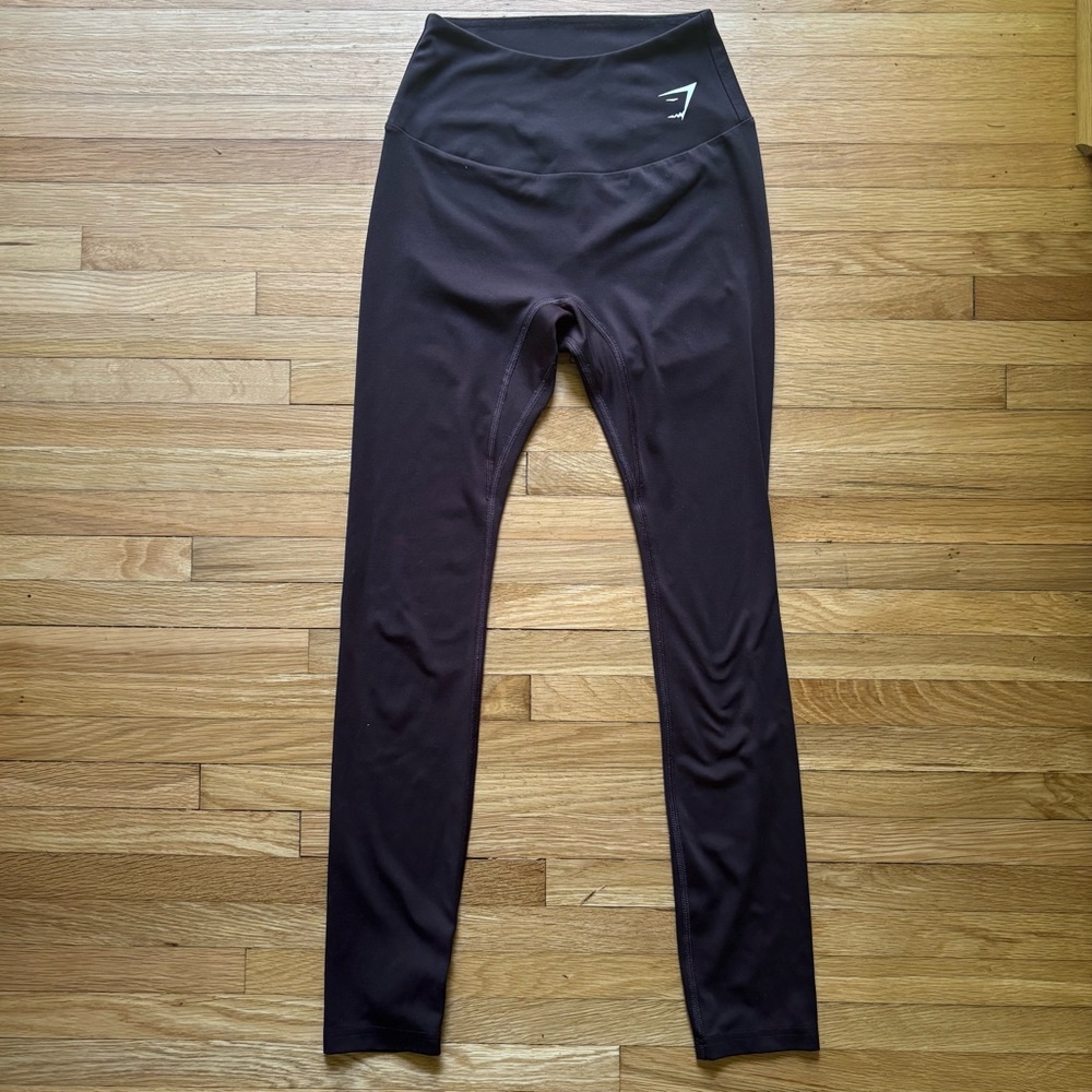Gymshark Womens Black Training Full Length Leggings Small Workout Athleisure